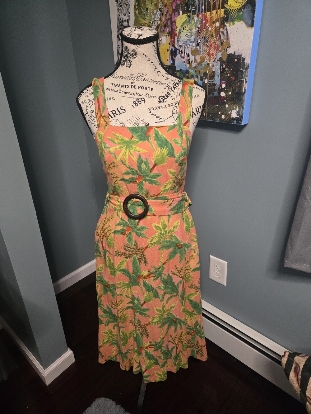 Monteau Sleeveless Tropical Sundress
